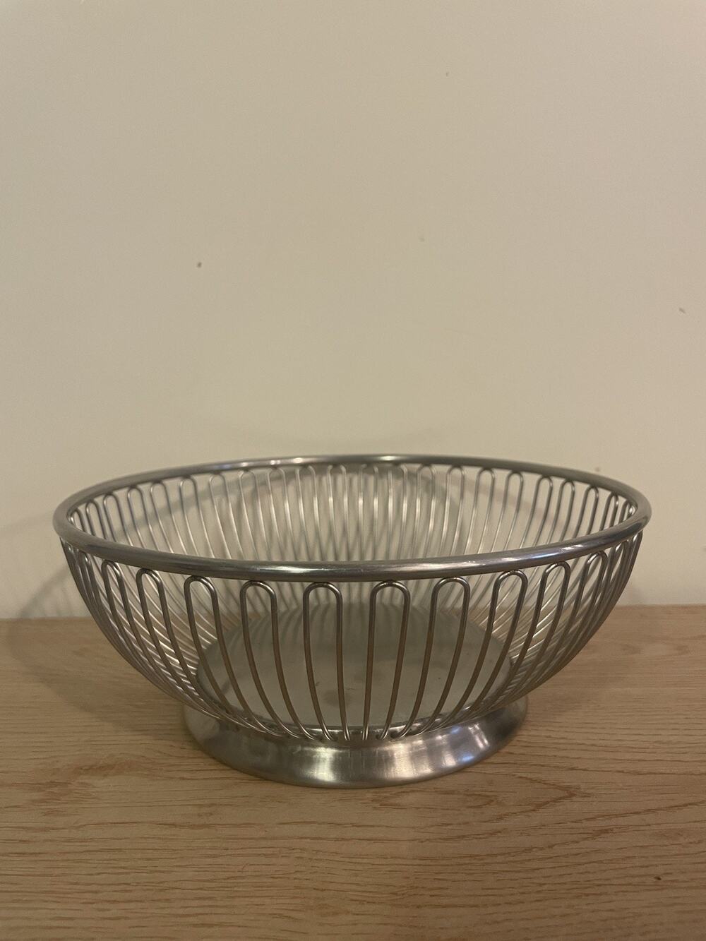 VTG 8” Fraser’s WMF Cromargan Wire Basket Bread Fruit Bowl 18/8 Stainless Steel